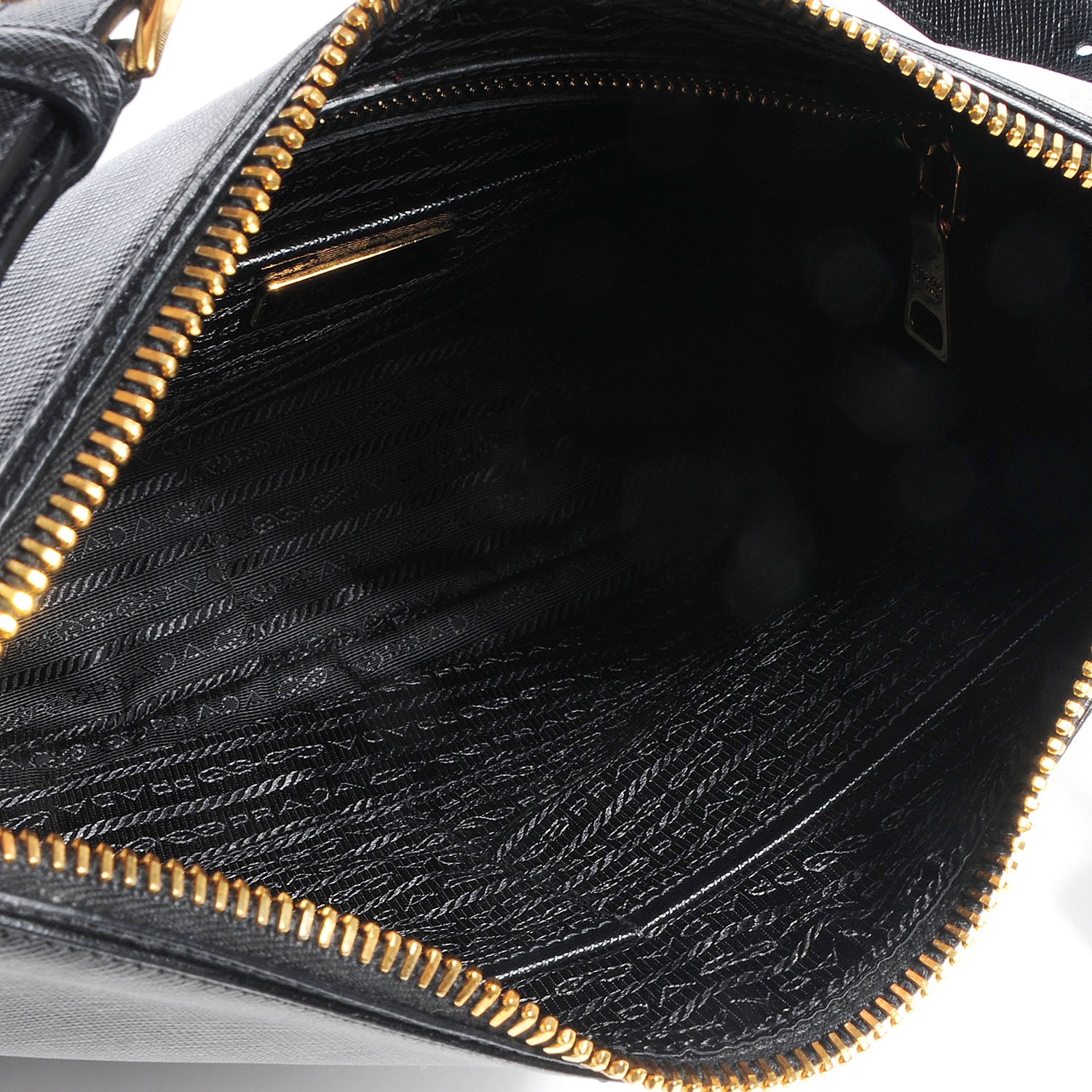 Prada Saffiano Lux Shoulder Bag Nero Black 7 of 12