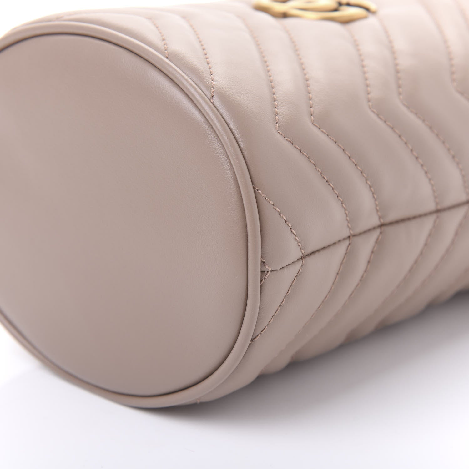 Gucci Calfskin Matelasse Mini GG Marmont 2.0 Bucket Bag Porcelain Rose 7 of 10