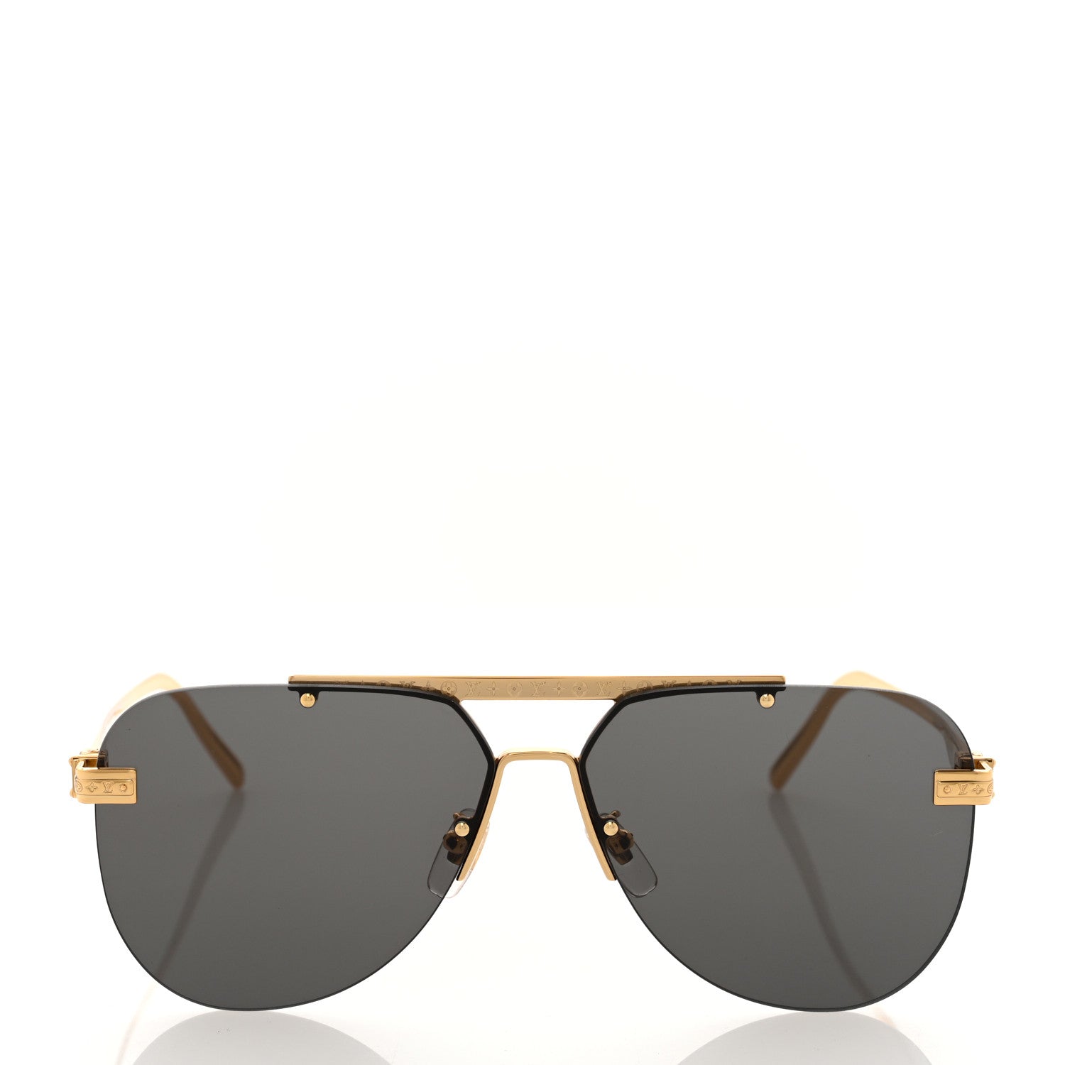 Louis Vuitton Metal LV Ash Sunglasses Z1261E Gold 1241814