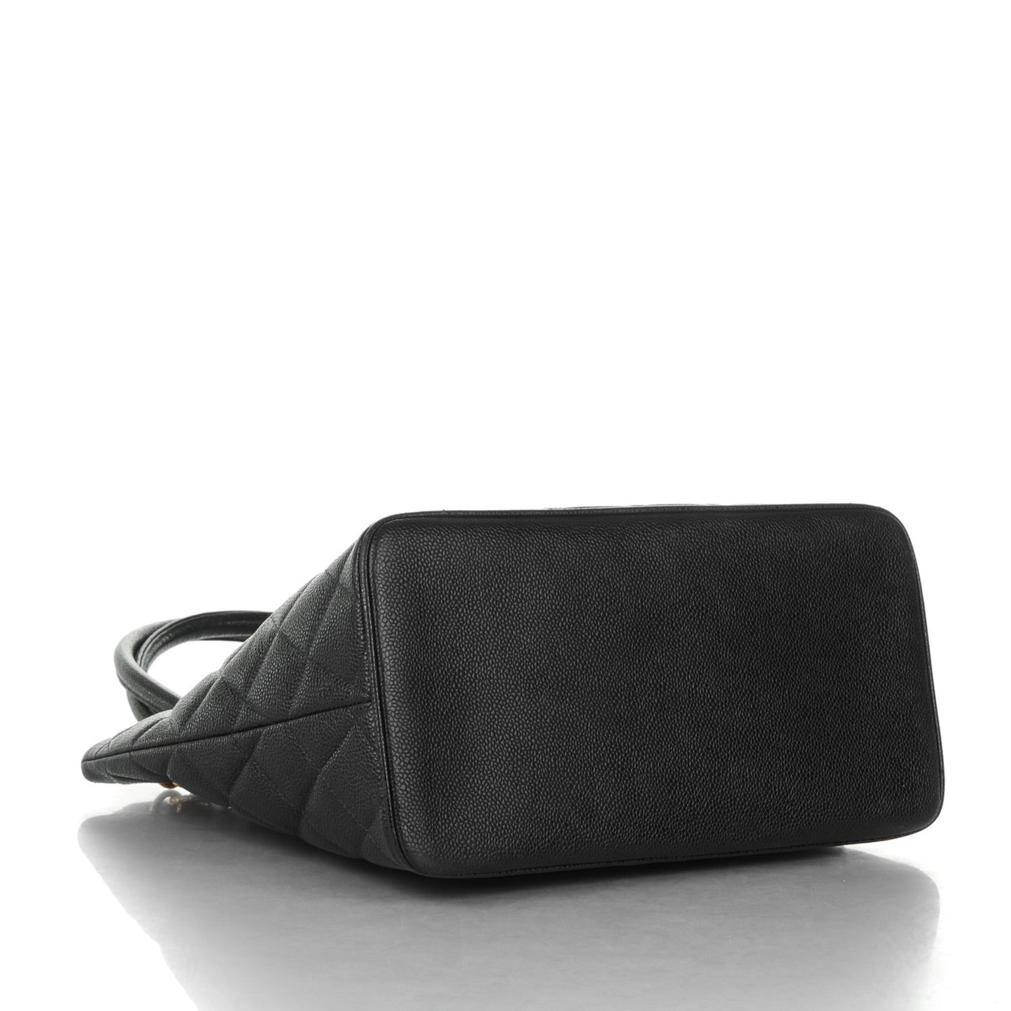 Caviar Quilted Medallion Tote Black
