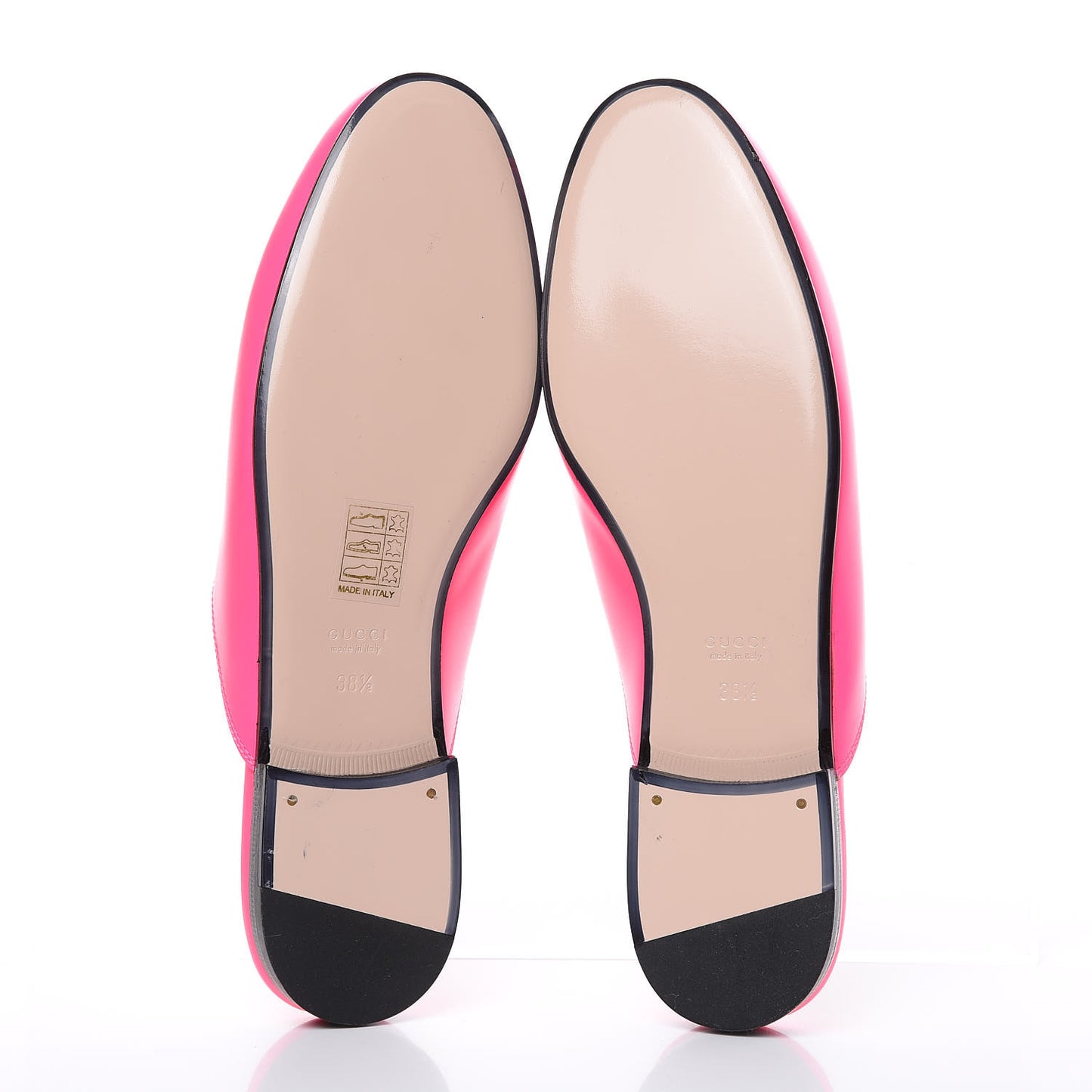 Calfskin Womens Princetown Slippers 38.5 Fuxia Fluo