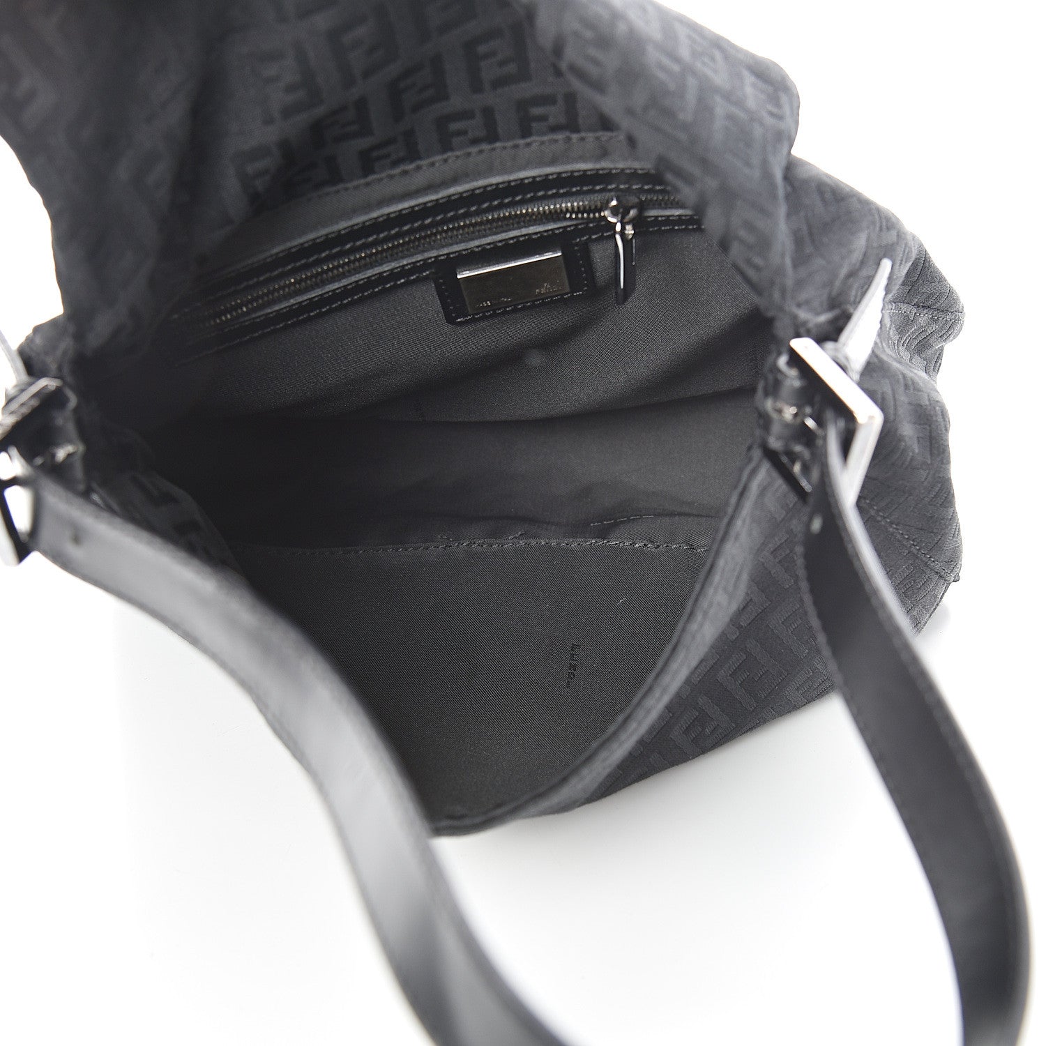 Fendi Zucchino Mama Baguette Black 5 of 12
