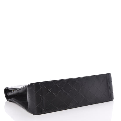 Chanel Lambskin Quilted XL Jumbo Single Flap Black 4 of 17