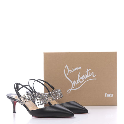 Christian Louboutin Nappa PVC Levita 55 Pumps 39 Black 11 of 11