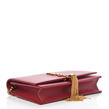 Saint Laurent Smooth Calfskin Classic Monogram Kate Tassel Chain Wallet New Lipstick 4 of 13
