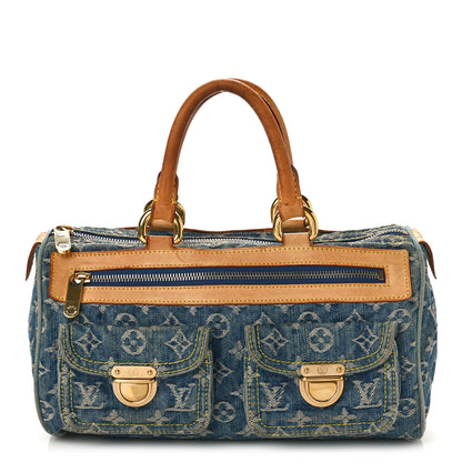 Louis Vuitton Monogram Denim Neo Speedy Blue 1 of 13