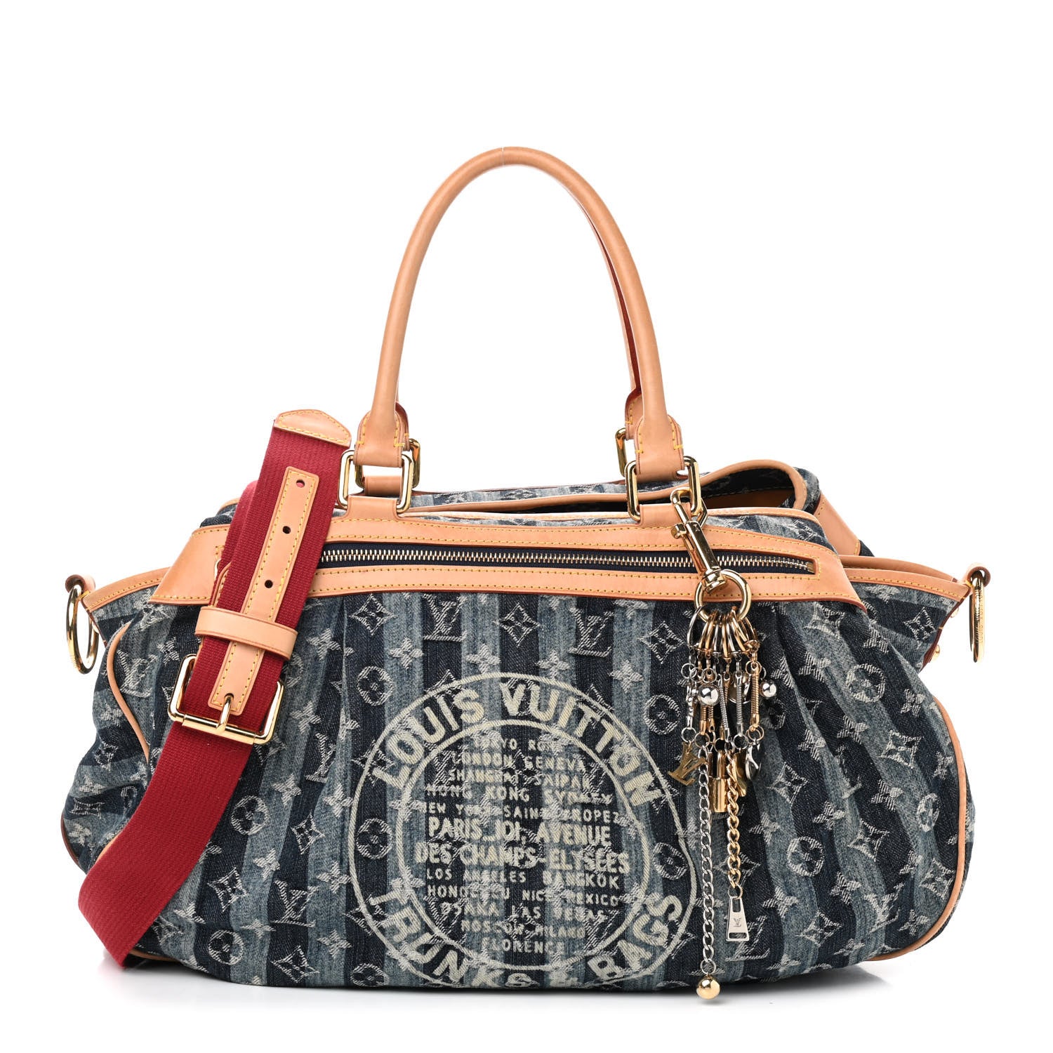 Louis Vuitton Denim Raye Cabas GM 1 of 16