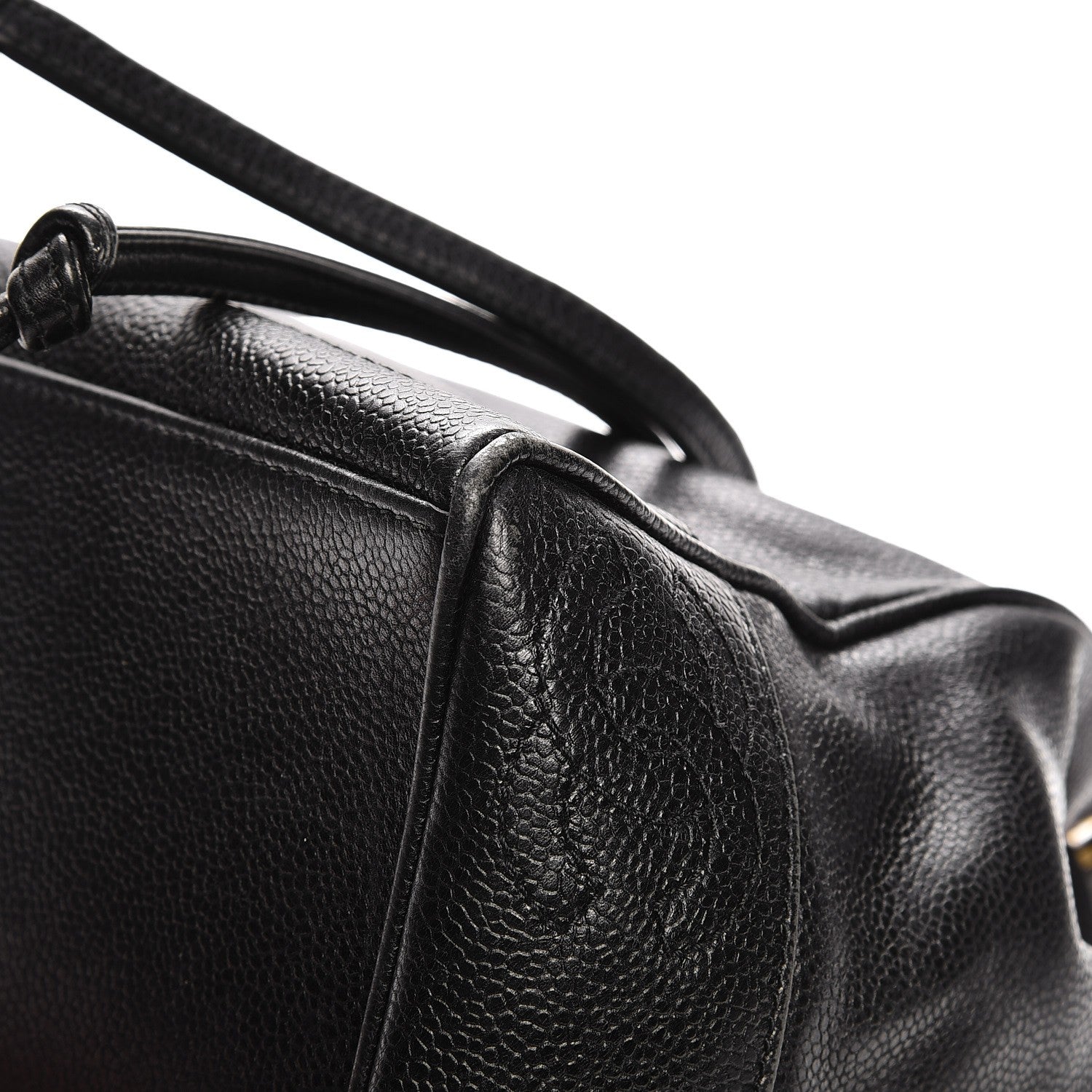 Chanel Caviar CC Drawstring Shoulder Bag Black 11 of 13