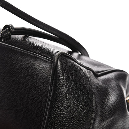 Chanel Caviar CC Drawstring Shoulder Bag Black 11 of 13