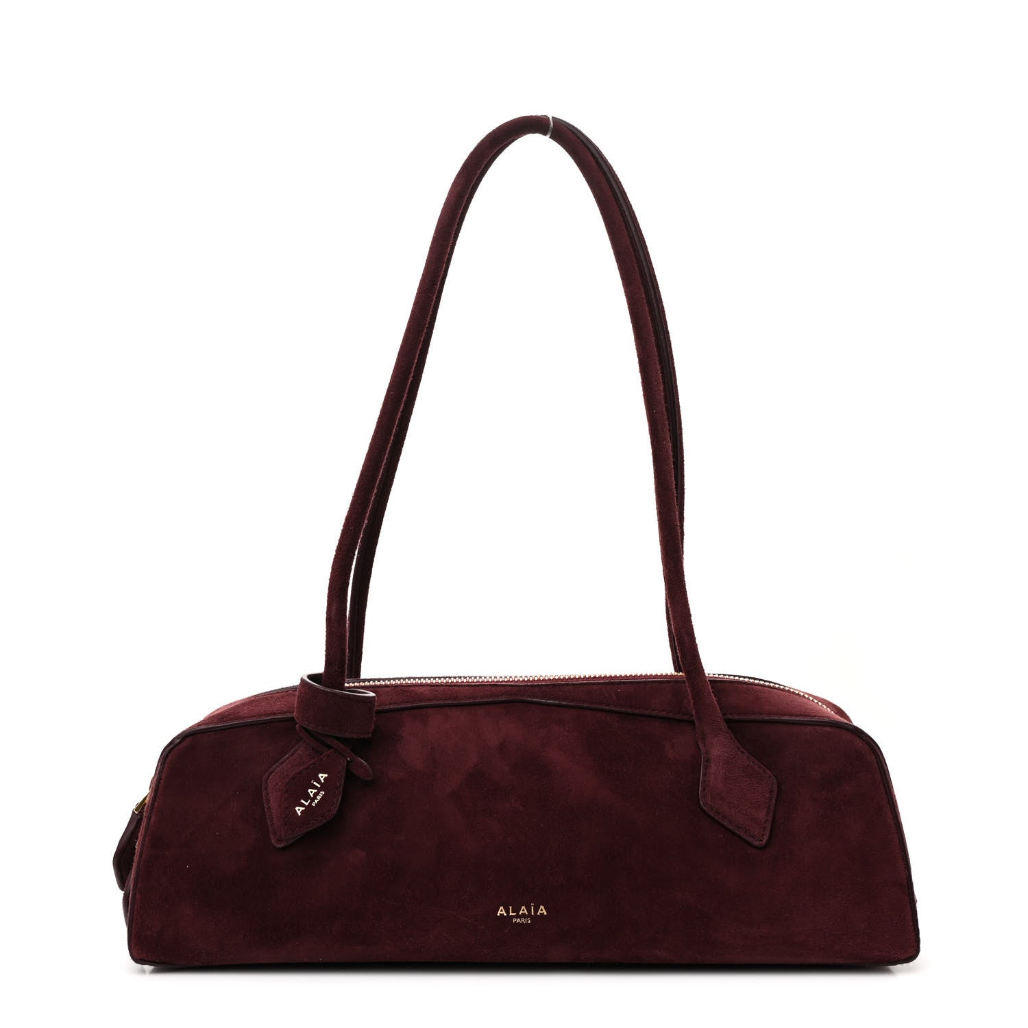 Alaia Suede Goatskin Medium Le Teckel Bag Rouge Grenat 1 of 10