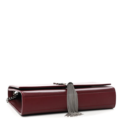 Saint Laurent Smooth Calfskin Medium Classic Monogram Kate Tassel Satchel Rouge Legion 4 of 10
