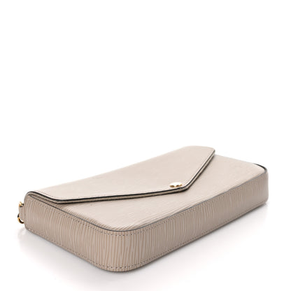 Louis Vuitton Epi Felicie Pochette Chain Wallet Galet 5 of 10