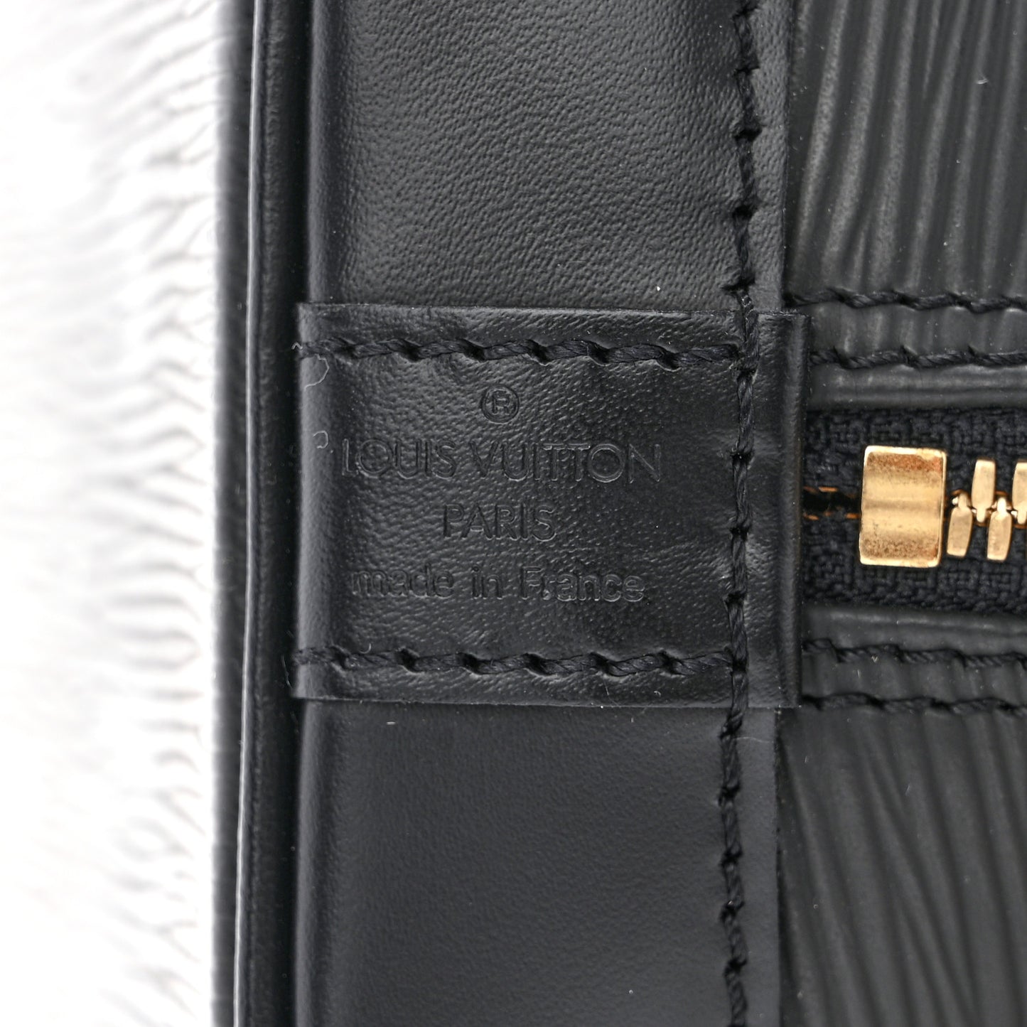 LOUIS VUITTON Epi Alma PM Black