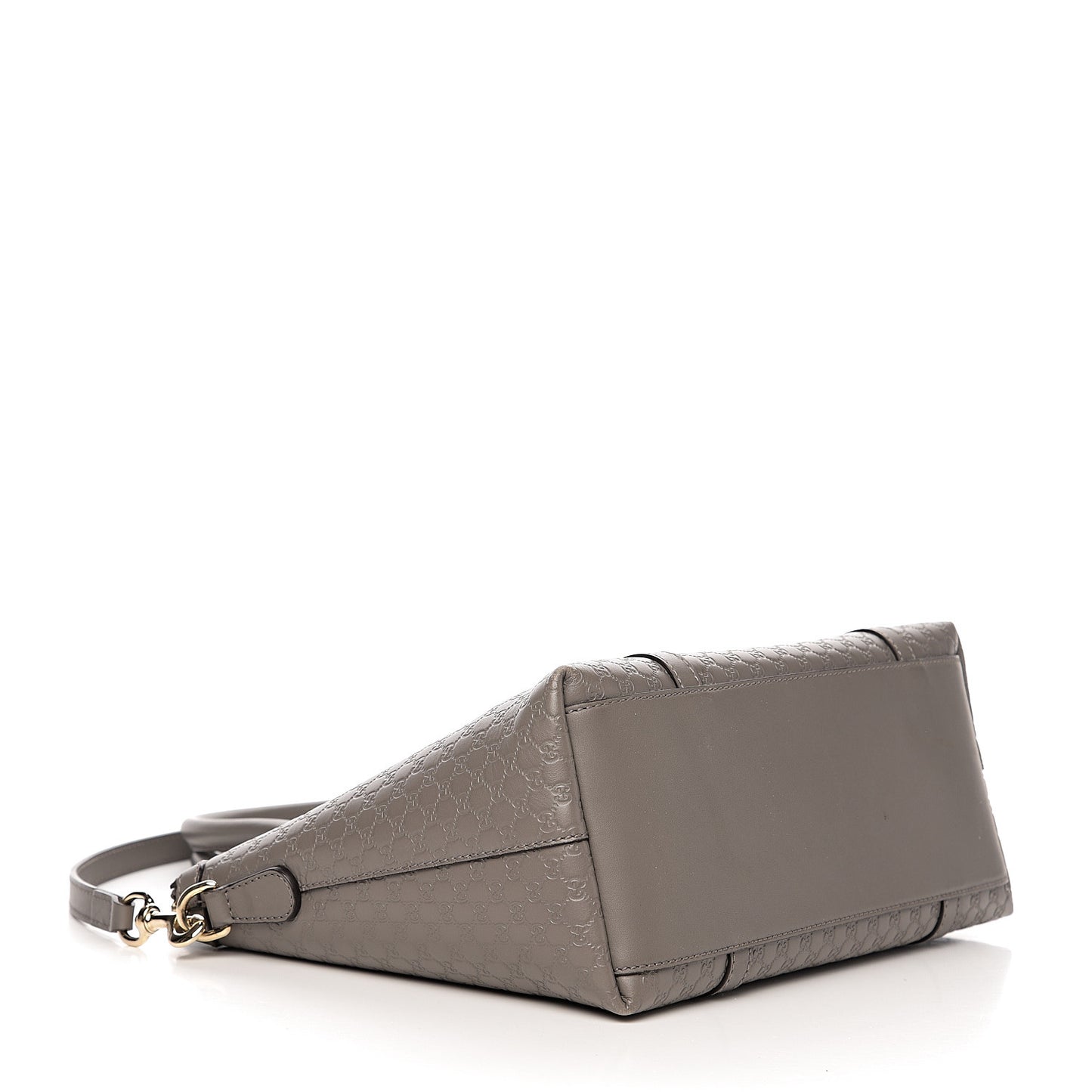 Soft Microguccissima Small Zippered Satchel Loess