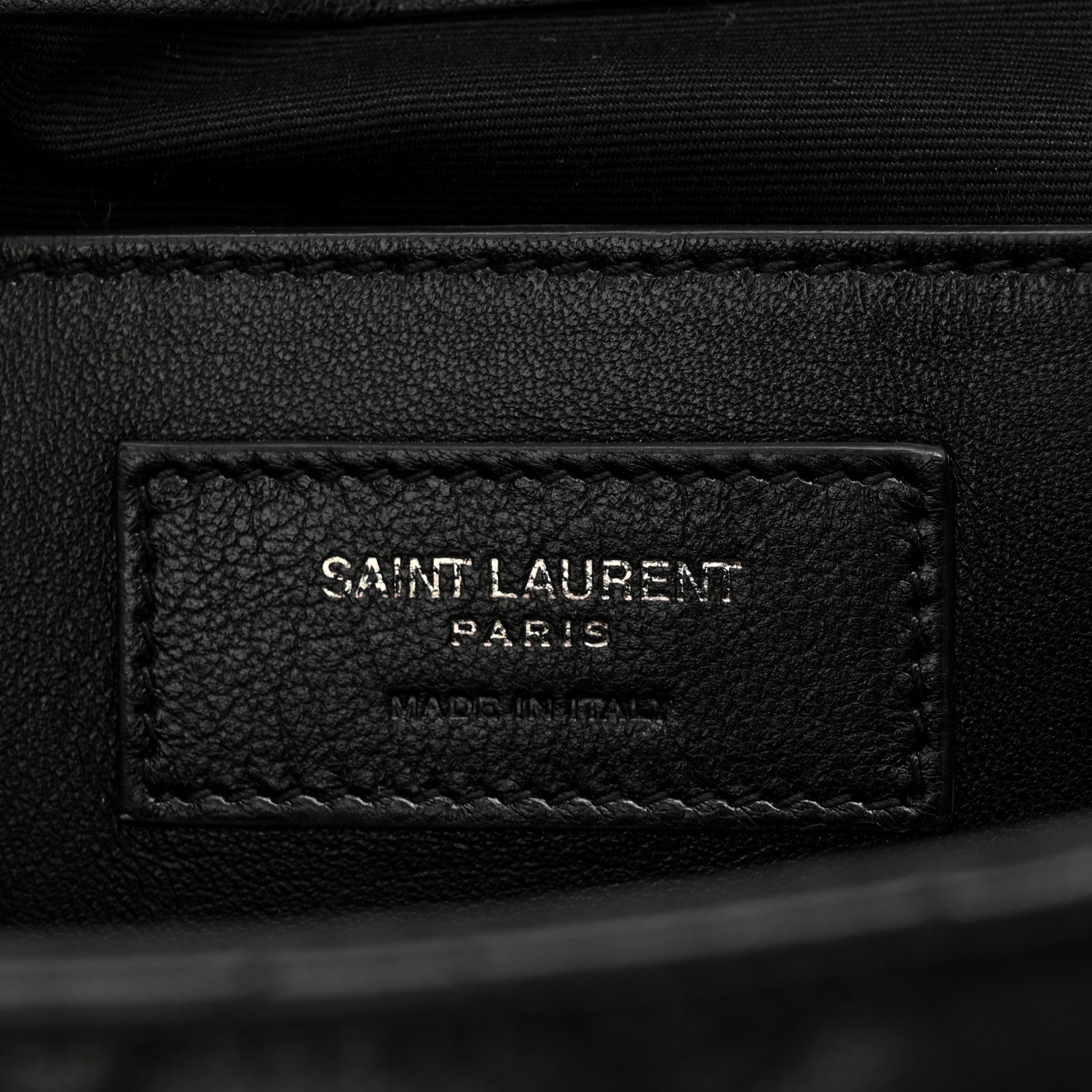 Saint Laurent Sheepskin Mixed Matelasse Triquilt Medium Monogram Monochrome College Bag Black 6 of 11