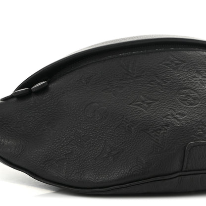 Louis Vuitton Calfskin Monogram Shadow Discovery Bumbag Black 8 of 10