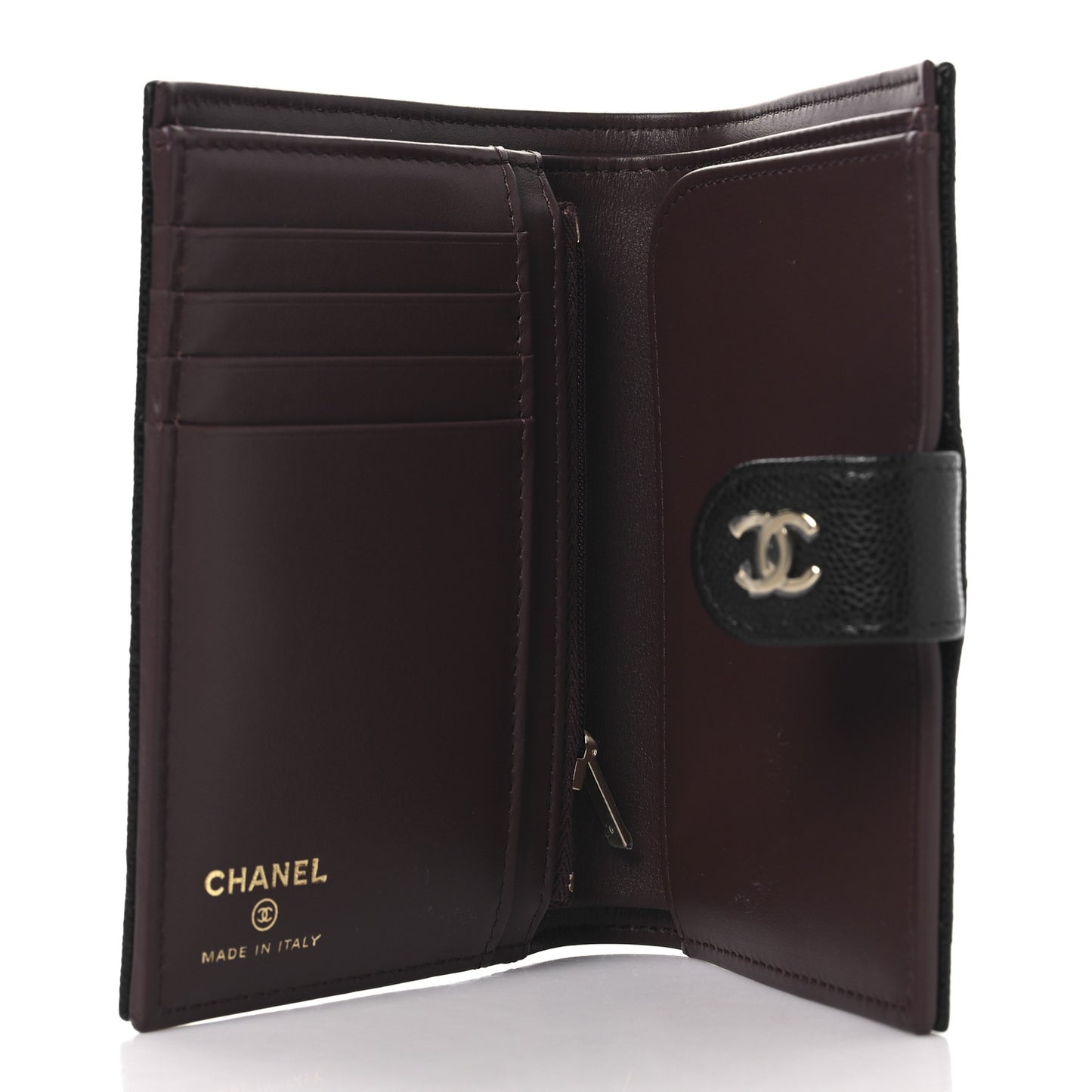 Caviar Quilted Passport Holder Black