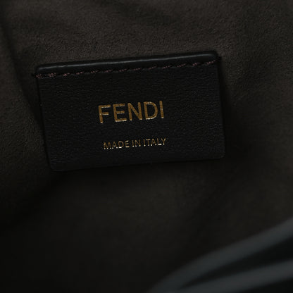 Fendi Vitello Liberty F is Fendi FF 1974 Embossed Mini Mon Tresor Bucket Bag Black 6 of 11