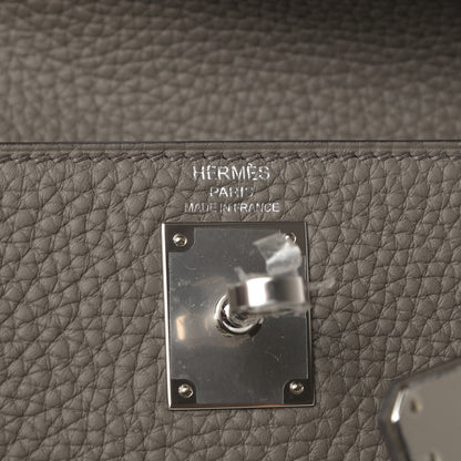 Hermes Taurillon Clemence Kelly Ado Backpack Etain 6 of 10