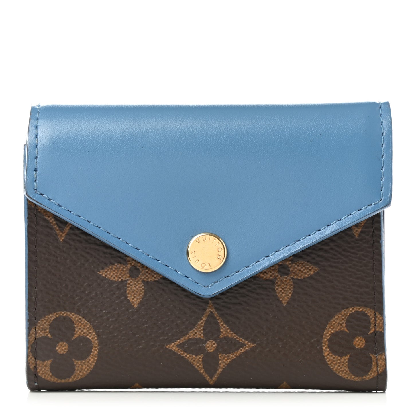 Monogram Zoe Wallet Blue Jean