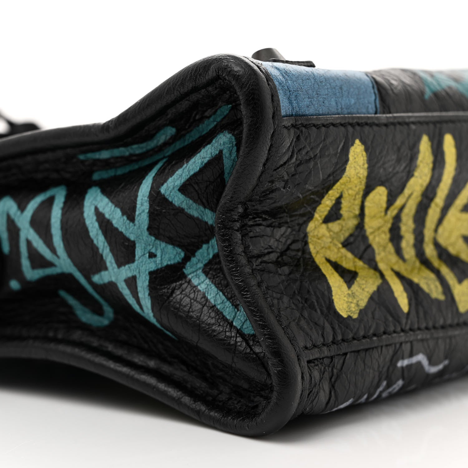 Balenciaga Agneau Arena Graffiti All Over Classic Hardware Mini City Black Multicolor 9 of 10