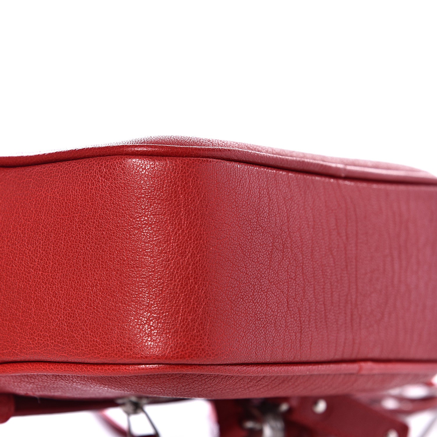 Saint Laurent Lambskin Monogram Lou Belt Bag Red 7 of 9