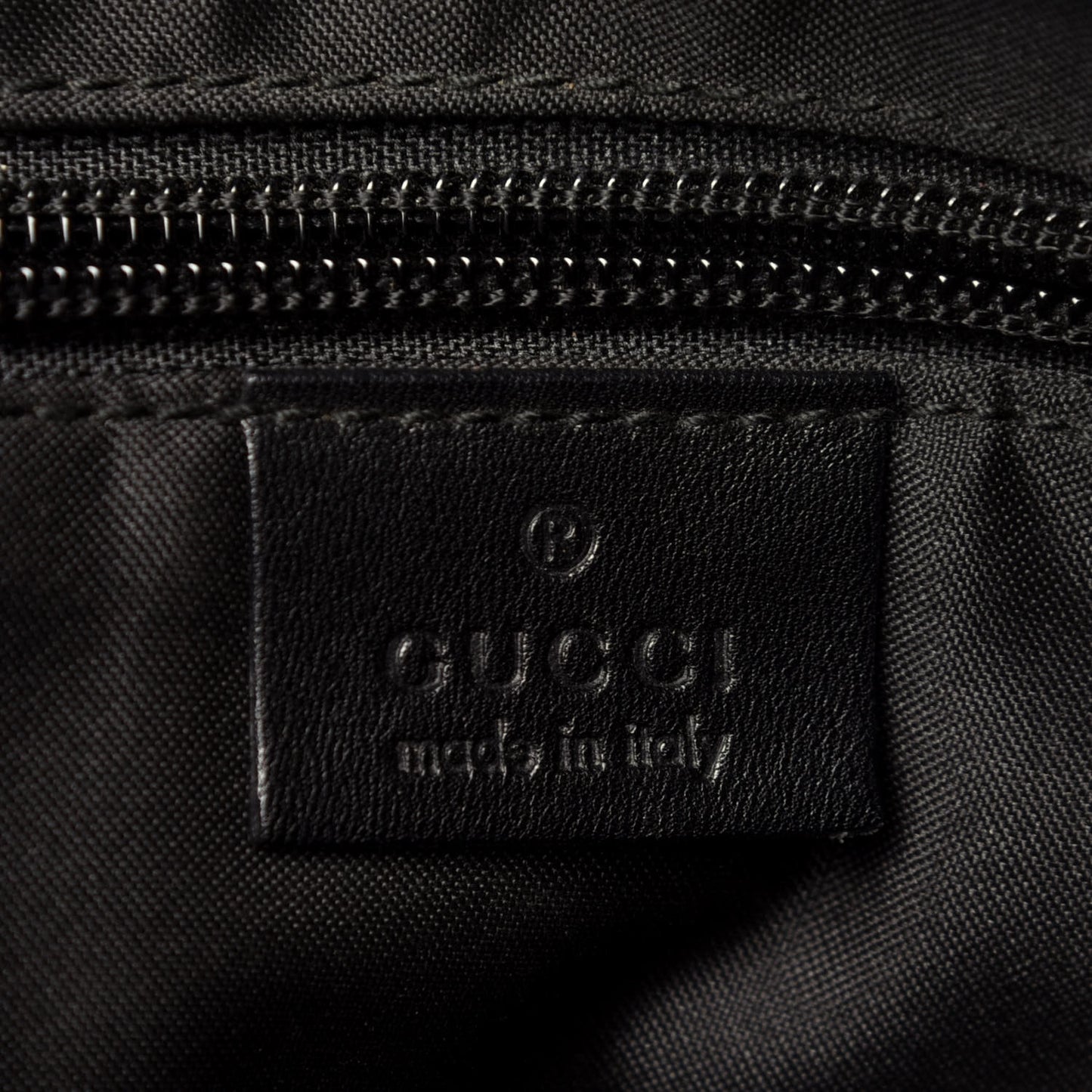 Nylon Calfskin Large Tote Black