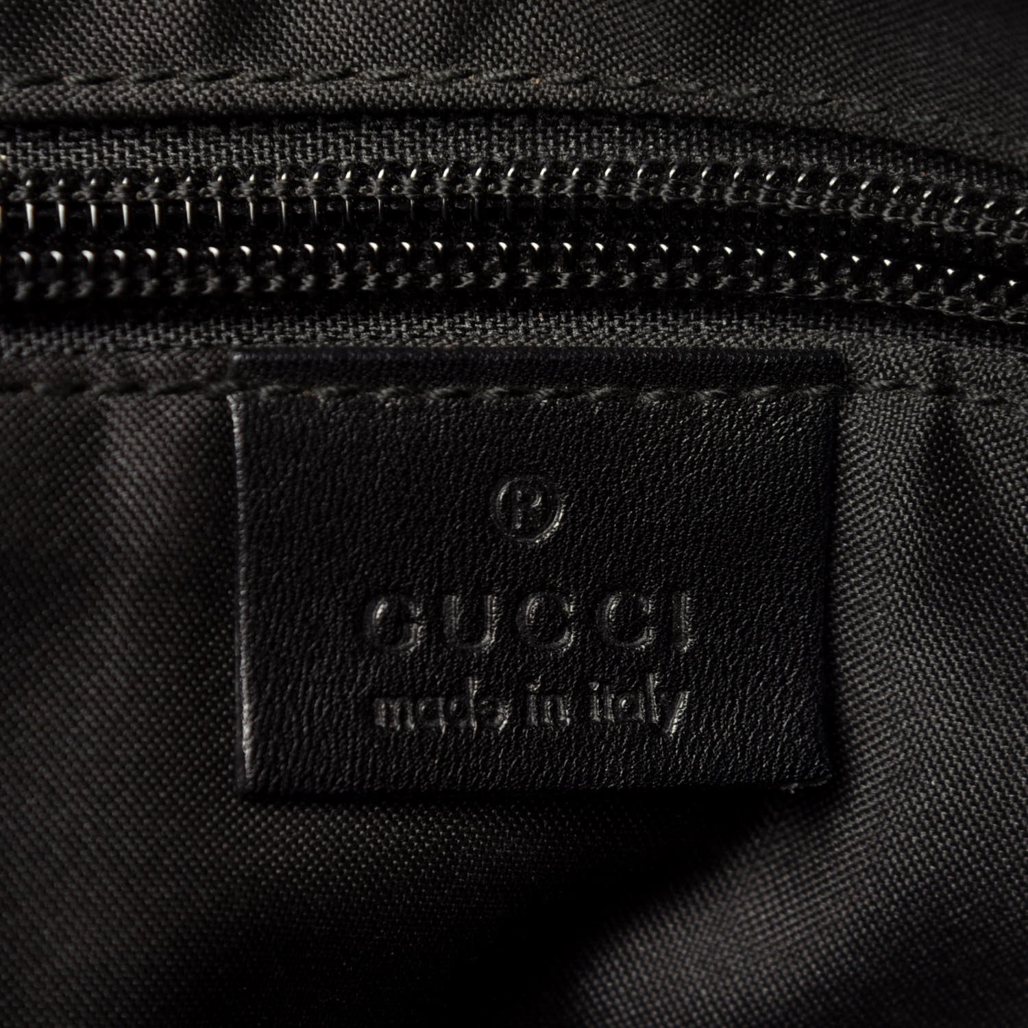 Gucci Nylon Calfskin Large Tote Black 6 of 12