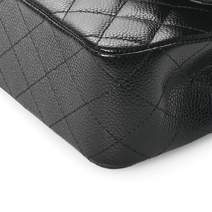 Chanel Caviar Quilted Medium Double Flap Black 10 of 11