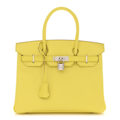 Hermes Epsom Birkin 30 Lime 1 of 11