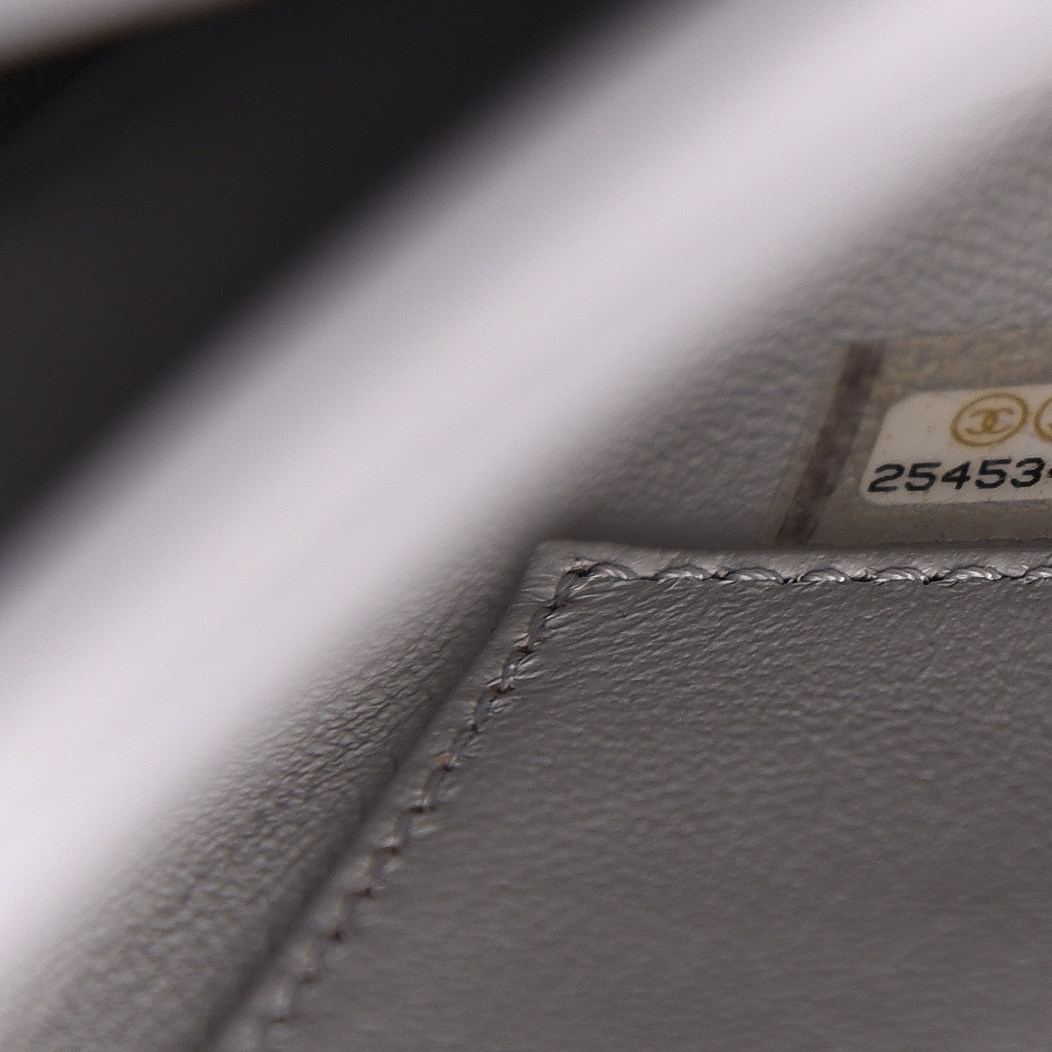Chanel Lambskin Chevron Quilted Small Trendy CC Flap Dual Handle Bag Grey 6 of 9