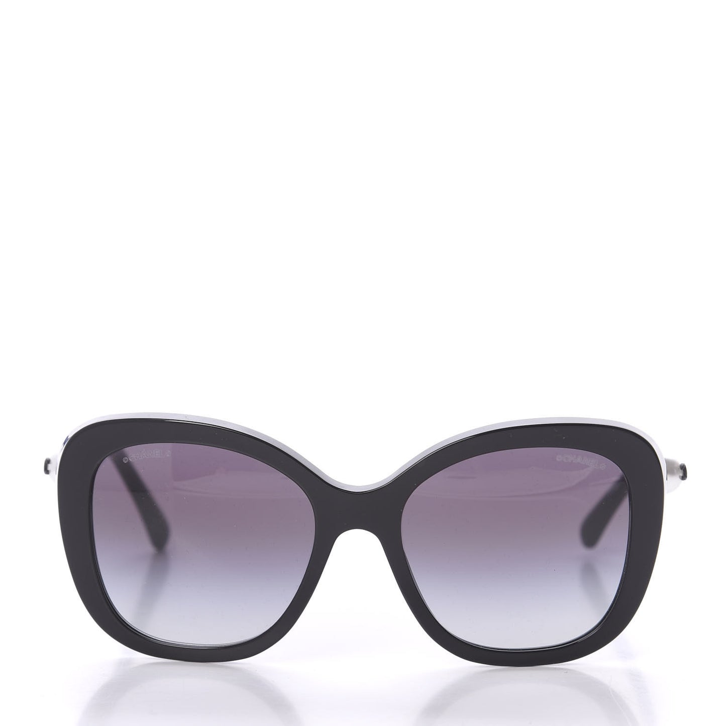Acetate Butterfly Winter Pearl Sunglasses 5339-H Black