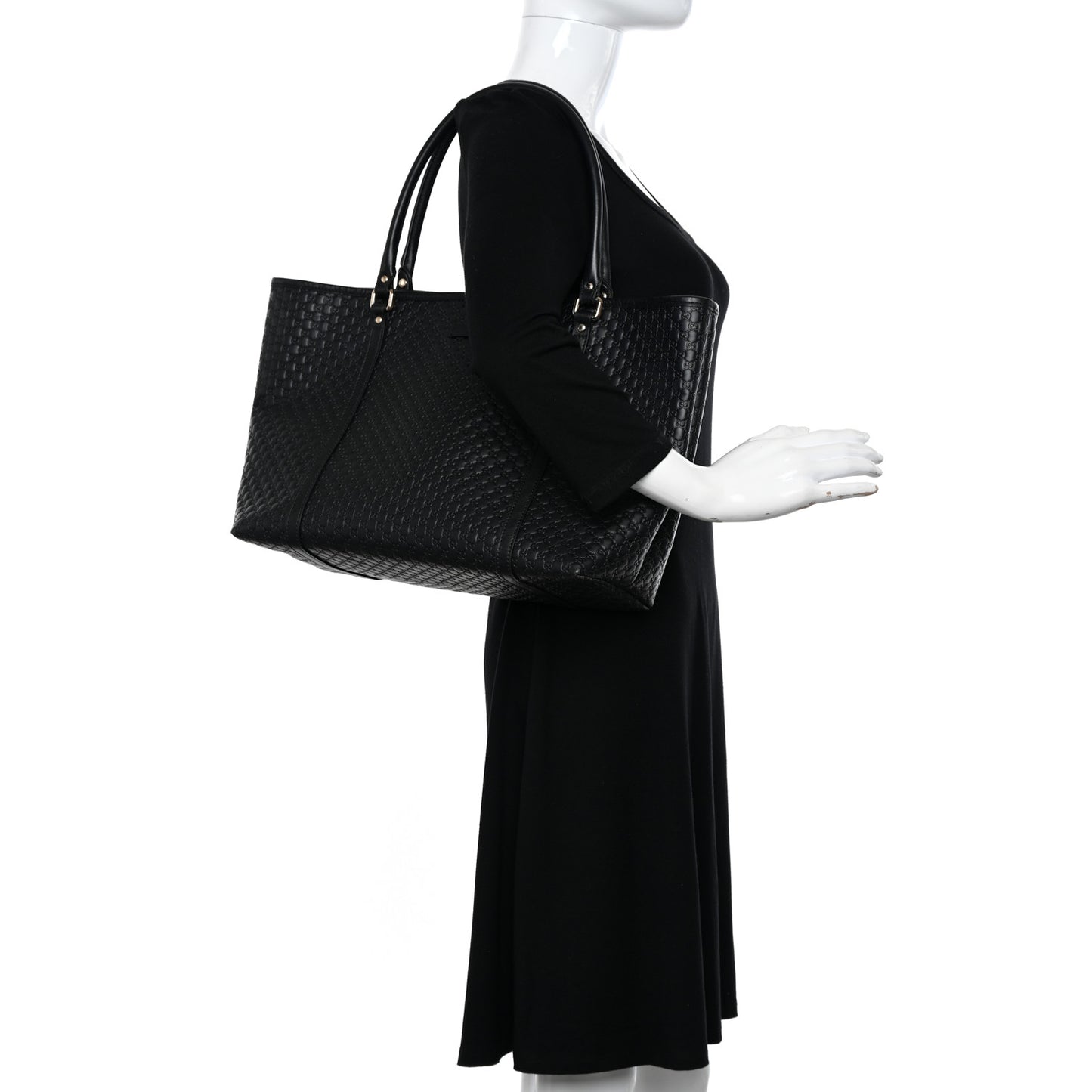 Microguccissima Medium Joy Tote Black