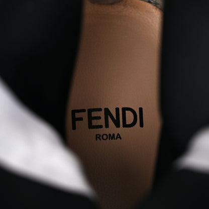 Fendi Patent Neoprene Combat Boots 38.5 Black 8 of 8