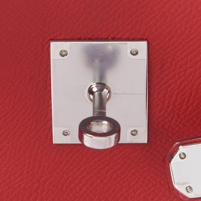 Hermes Epsom Birkin 30 Rouge Casaque 20 of 27