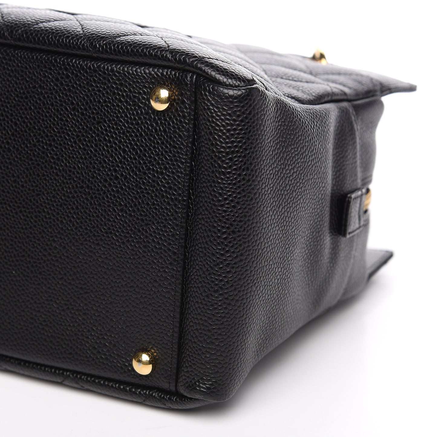 Caviar Quilted Petit Timeless Tote PTT Black