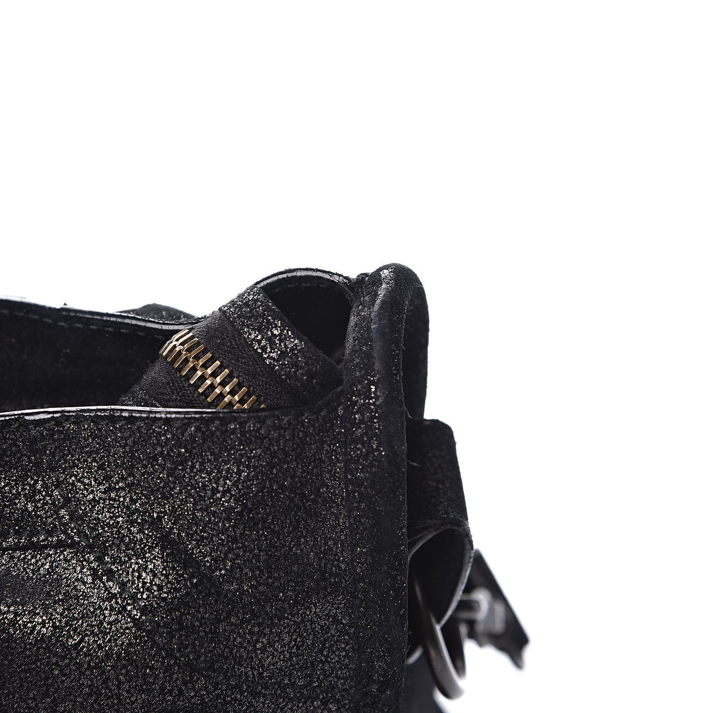 Metallic Craquele Classic Hardware City Black