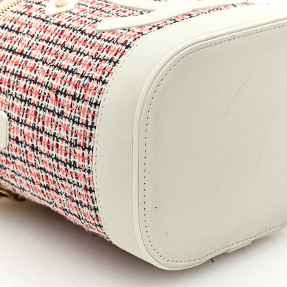 Chanel Tweed Lambskin Timeless Vanity Cosmetic Case White 9 of 13