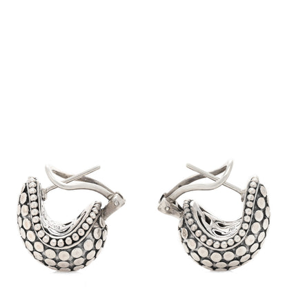 John Hardy Sterling Silver Buddha Belly Dot Earrings 3 of 4