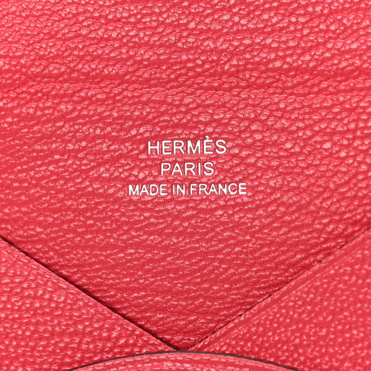 Hermes Chevre Mysore Calvi Card Case Rose Lipstick 6 of 8