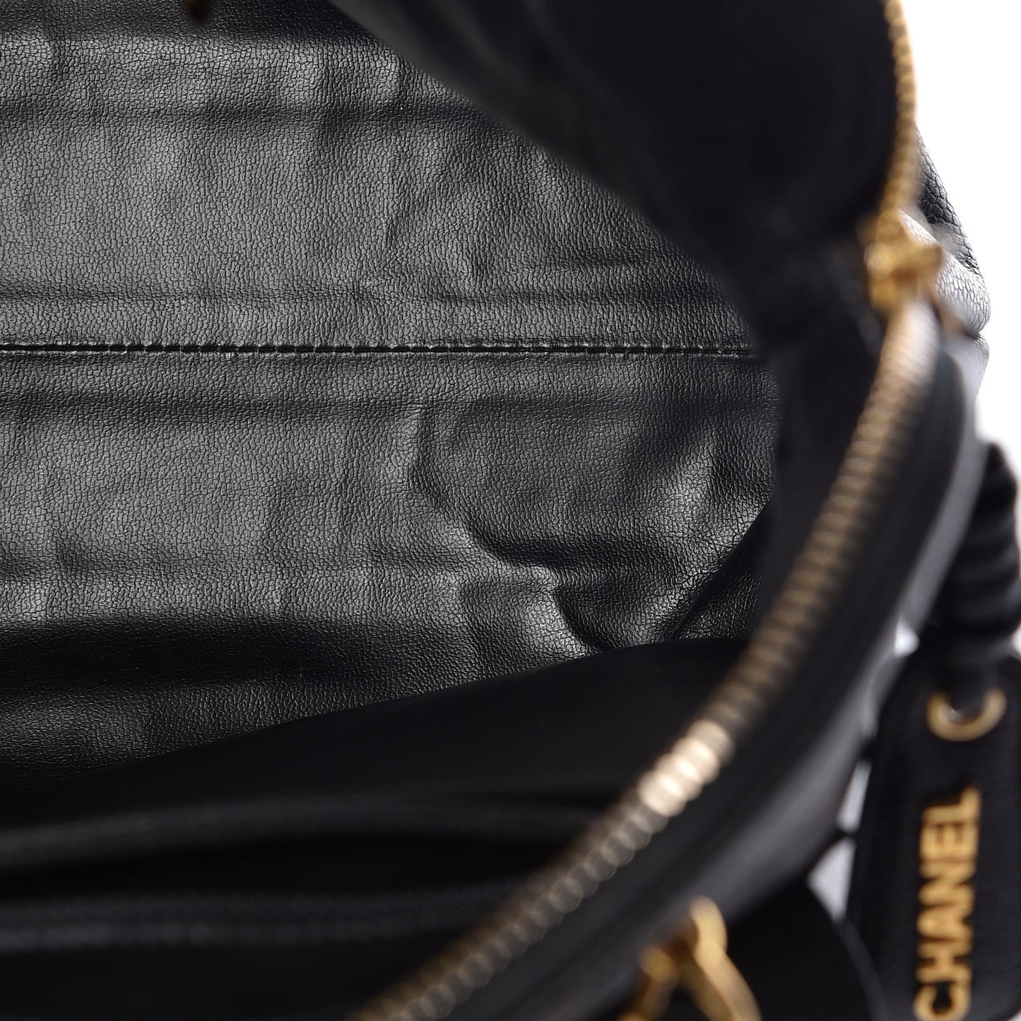 Caviar Flap Shoulder Bag Black