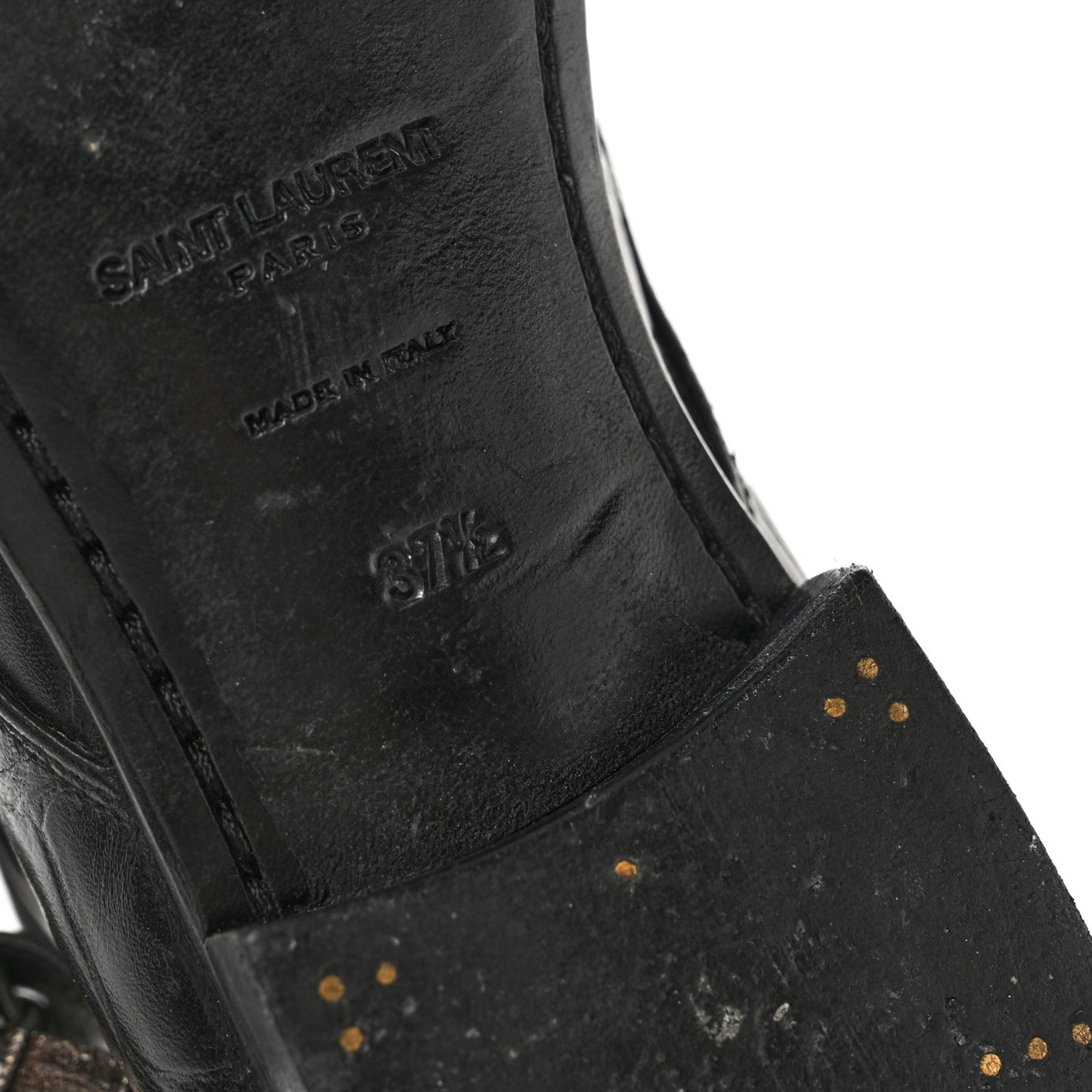 Calfskin Crocodile Embossed Womens Dixon Buckle Ankle Boots 37.5 Black