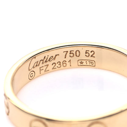 Cartier 18K Yellow Gold 3.5mm LOVE Wedding Band Ring 52 6 7 of 8