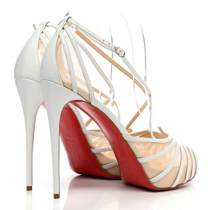 Christian Louboutin Kid Rete Filamenta 120 Platform Sandals 41 White 4 of 8