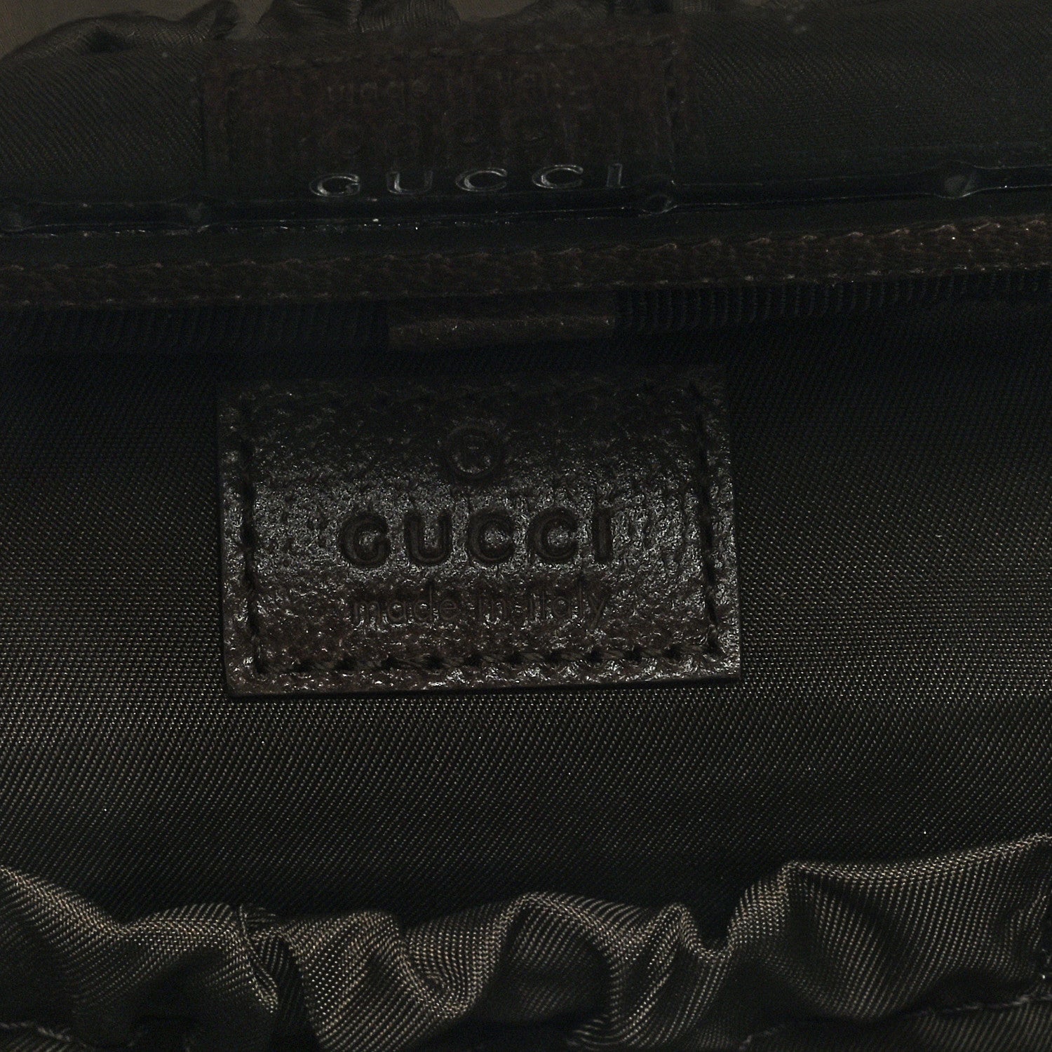 Gucci GG Supreme Monogram Textured Calfskin Web Ophidia Vanity Cosmetic Case Beige Ebony New Acero 6 of 7