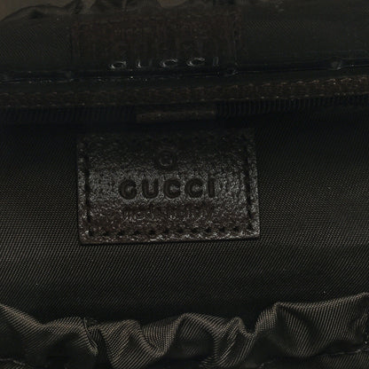 Gucci GG Supreme Monogram Textured Calfskin Web Ophidia Vanity Cosmetic Case Beige Ebony New Acero 6 of 7