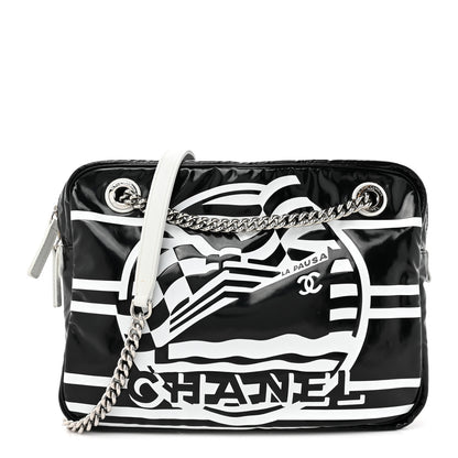 Chanel Vinyl Small La Pausa Camera Case Black 1 of 10