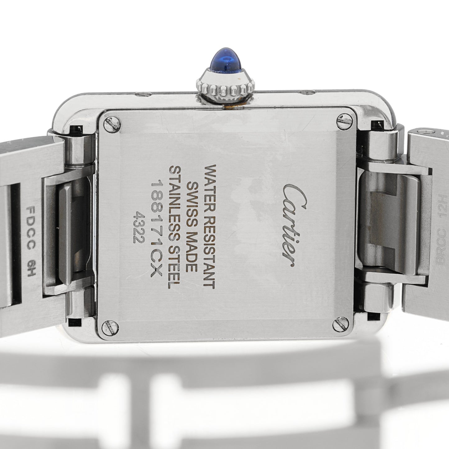 Stainless Steel 22mm Tank Must Quartz Watch