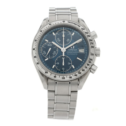 Omega Stainless Steel 39mm Speedmaster Chronograph Automatic Watch Blue 3513.80 1 of 4