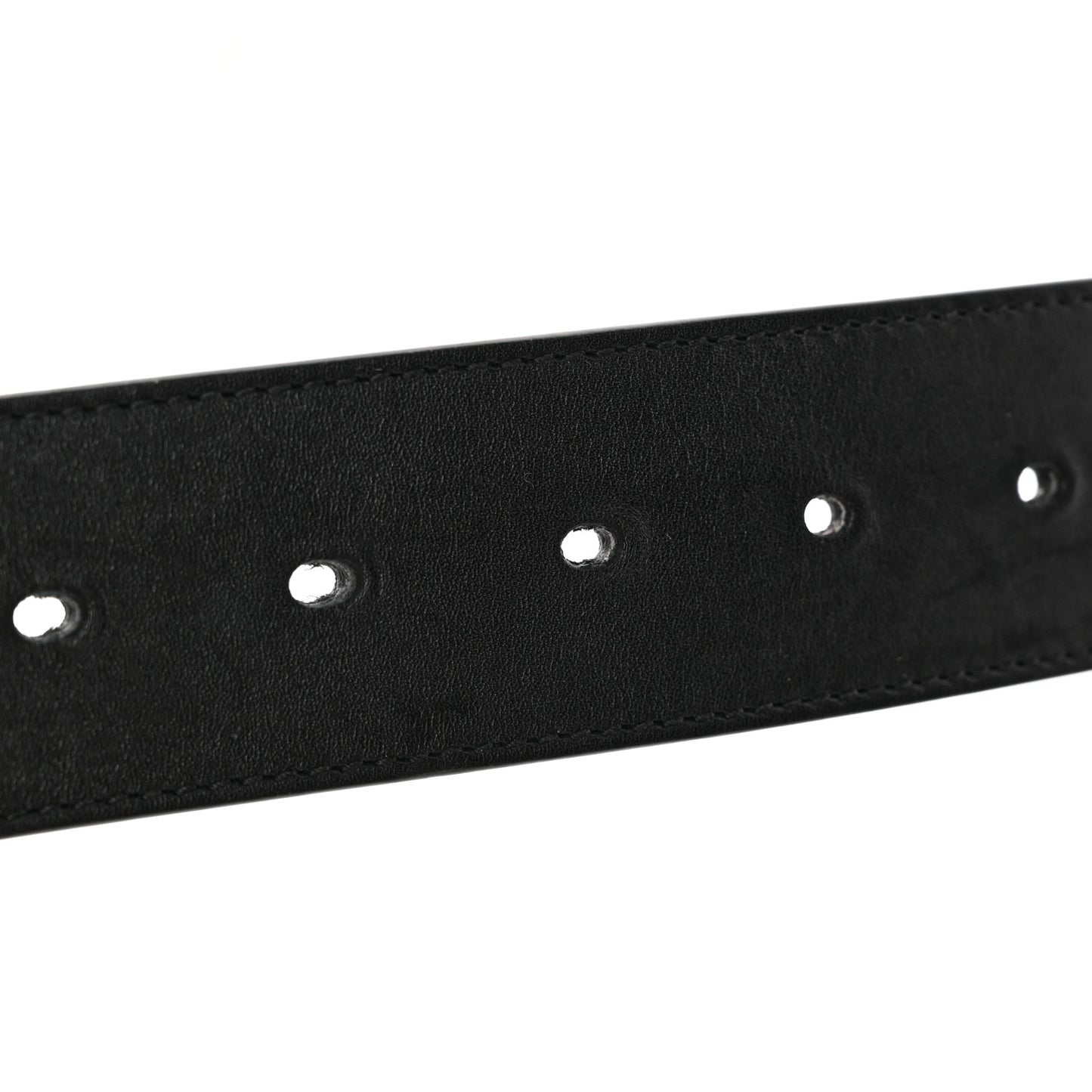 Moon Calfskin Scales Double G 40mm Belt 80 32 Black